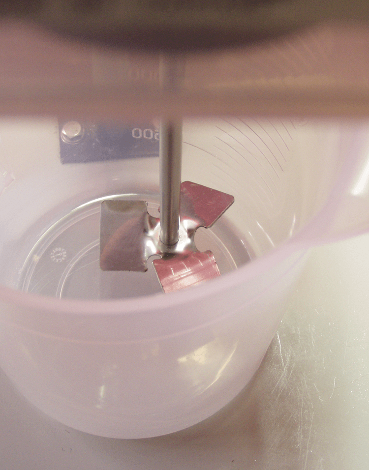 インペラ位置偏芯取り付けで運転